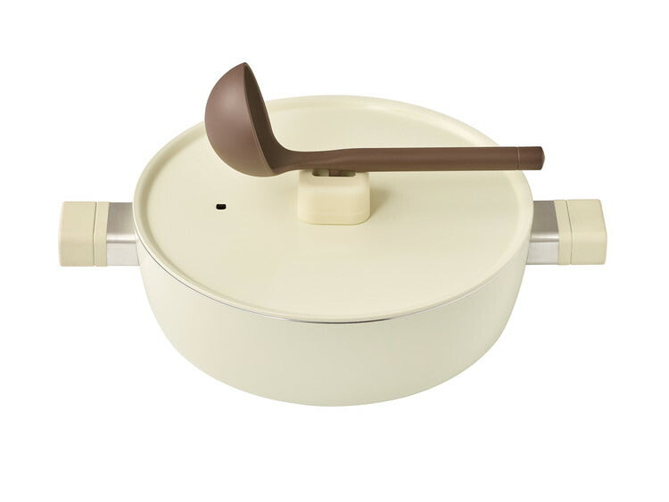 韓国発 Dr.HOWS 両手鍋 18cm フタ付き 直火・IH対応 ルミ 寄せ鍋 18cm 蓋付き 可愛い かわいい おしゃれ ドクターハウス