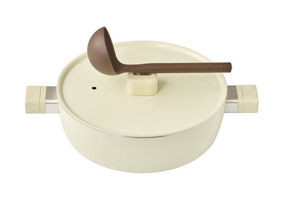 韓国発 Dr.HOWS 両手鍋 18cm フタ付き 直火・IH対応 ルミ 寄せ鍋 18cm 蓋付き 可愛い かわいい おしゃれ ドクターハウス