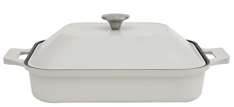 韓国発 Dr.HOWS グリルパン フタ付き アイボリー 直火・IH対応 オーブン対応 Brio ブリオ 焼く・煮る・蒸す プレート 四角 スクエア 可愛い かわいい おしゃれ ドクターハウス