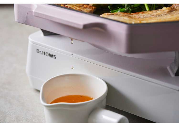 韓国発 Dr.HOWS グリルパン 脂が落ちる 焼き肉プレート ディープベージュ ガス火専用 コンロ向け パレット palette 鉄板 サムギョプサル 焼肉 可愛い かわいい おしゃれ