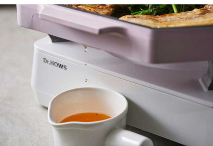 韓国発 Dr.HOWS グリルパン 脂が落ちる 焼き肉プレート ディープベージュ ガス火専用 コンロ向け パレット palette 鉄板 サムギョプサル 焼肉 可愛い かわいい おしゃれ