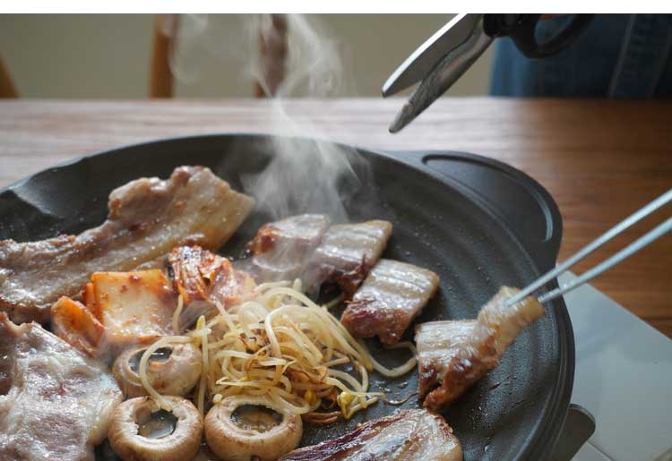 韓国発 Dr.HOWS ガス火専用 焼き肉プレート 30cm オーラ プレート単品 アウトドア キャンプ BBQ バーベキュー サムギョプサル 可愛い かわいい おしゃれ ドクターハウス