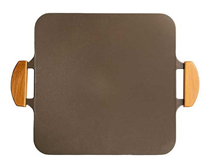 韓国発 Dr.HOWS 直火・IH対応 ソリッド グリルパン チャコール 焼肉プレート 木製取っ手付き 可愛い かわいい おしゃれ ドクターハウス