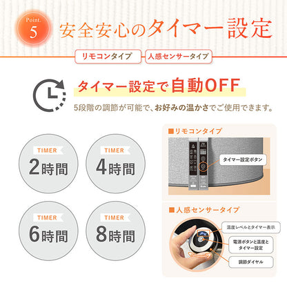 7Life パネルヒーター 【リモコンタイプ】 足元 デスク下 360度 暖かい ラウンド型 毛布付き ブランケット付き ヒーター 暖房 こたつ オフィス A38 - 001