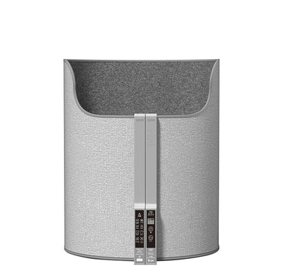 7Life パネルヒーター 【リモコンタイプ】 足元 デスク下 360度 暖かい ラウンド型 毛布付き ブランケット付き ヒーター 暖房 こたつ オフィス A38 - 001