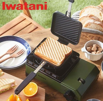 岩谷 イワタニ ホットサンドグリル CB-P-HSG パン アウトドア キャンプ サンドウィッチ ホットサンドメーカー ホットサンド 挟み 焼き グリル 肉 持ち運び 料理 調理 話題 人気 フライパン 取り外し 2WAY セパレート式 ミニフライパン カセットコンロ iwatani