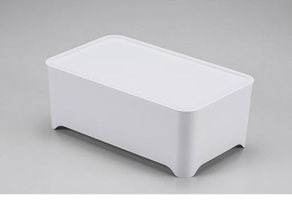 YOHAKU 水切りかご ふた付き コンパクト お手入れ簡単 大容量 コンパクトにまとまる水切りセット ピュアホワイト MG-0308 水切りバスケット 水切りカゴ シンク上