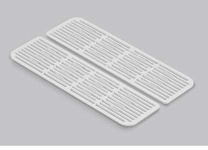 YOHAKU 水切りかご ふた付き コンパクト お手入れ簡単 大容量 コンパクトにまとまる水切りセット ピュアホワイト MG-0308 水切りバスケット 水切りカゴ シンク上