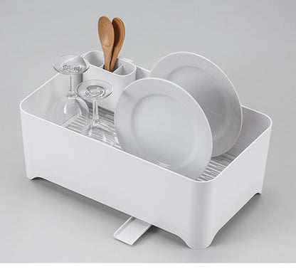 YOHAKU 洗い桶になる水切りケース 水切りかご バスケット ピュアホワイト MG-0311 水切りバスケット 水切りカゴ 水切りラック 和平フレイズ 余白