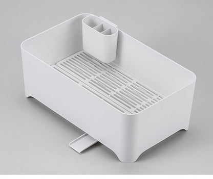 YOHAKU 洗い桶になる水切りケース 水切りかご バスケット ピュアホワイト MG-0311 水切りバスケット 水切りカゴ 水切りラック 和平フレイズ 余白