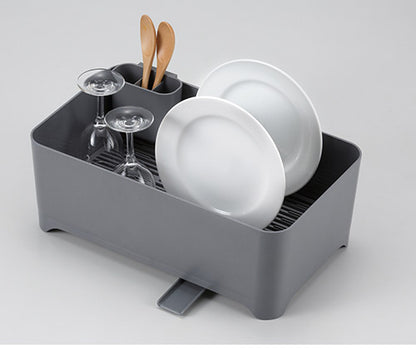 YOHAKU 洗い桶になる水切りケース 水切りかご バスケット ライトグレー MG-0312 水切りバスケット 水切りカゴ 水切りラック 和平フレイズ 余白