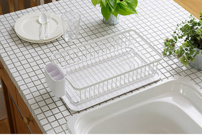 YOHAKU 水切りかご シンクに渡せる シンクオンコンパクトバスケット ピュアホワイト MG-0314 水切りバスケット 水切りカゴ シンク上 水切りラック 和平フレイズ 余白