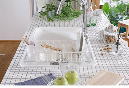 YOHAKU 水切りかご シンクに渡せる シンクオンコンパクトバスケット ライトグレー MG-0315 水切りバスケット 水切りカゴ シンク上 水切りラック 和平フレイズ 余白