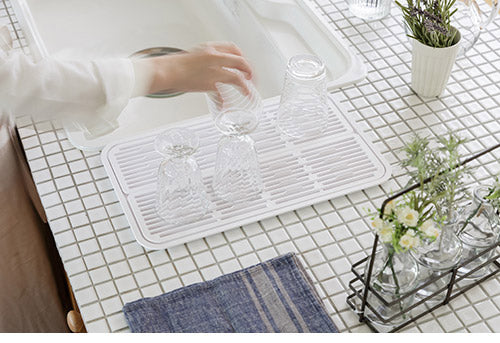 YOHAKU シンプルグラストレー ピュアホワイト MG-0317 トレー・すのこ 和平フレイズ 余白 水切り コップ グラス