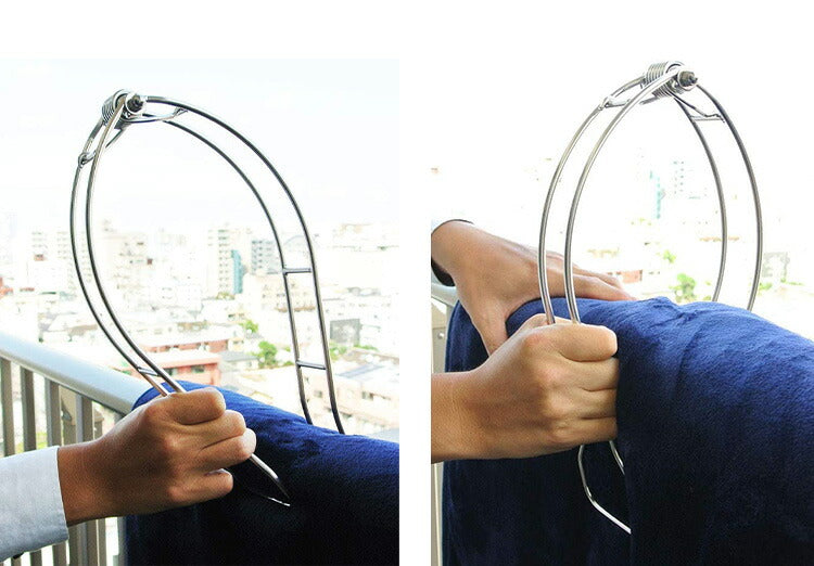 大木製作所 ステンレス フトンばさみDX 00302-9 洗濯物干し ランドリー 収納 シンプル 丈夫 Ohki