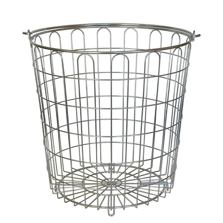 大木製作所 日本製 ステンレス ランドリーバスケット 洗濯かご シルバー 洗濯物干し ランドリー 収納 シンプル 丈夫 Ohki