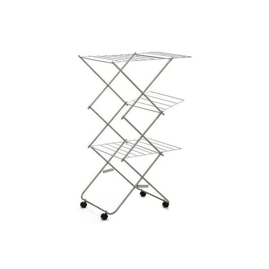 大木製作所 日本製 ステンレス タワー型室内物干し 小 洗濯物干し 室内干し 部屋干し ランドリー 収納 シンプル 丈夫 大容量 Ohki