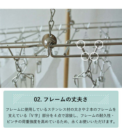 大木製作所 からみにくい ステンレスハンガー S ピンチ14個 00384-5 洗濯物干し ランドリー 収納 シンプル 丈夫 Ohki