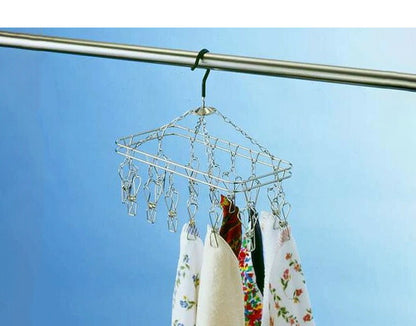 大木製作所 からみにくい ステンレスハンガー S ピンチ14個 00384-5 洗濯物干し ランドリー 収納 シンプル 丈夫 Ohki