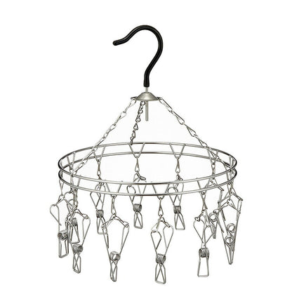 大木製作所 からみにくい ステンレスハンガー 丸 ピンチ12個 00385-2 洗濯物干し ランドリー 収納 シンプル 丈夫 Ohki