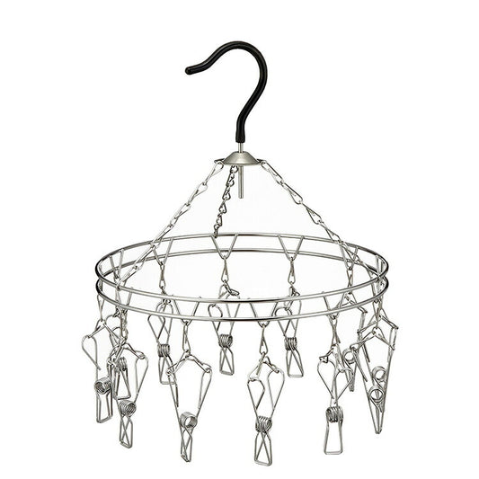 大木製作所 からみにくい ステンレスハンガー 丸 ピンチ12個 00385-2 洗濯物干し ランドリー 収納 シンプル 丈夫 Ohki