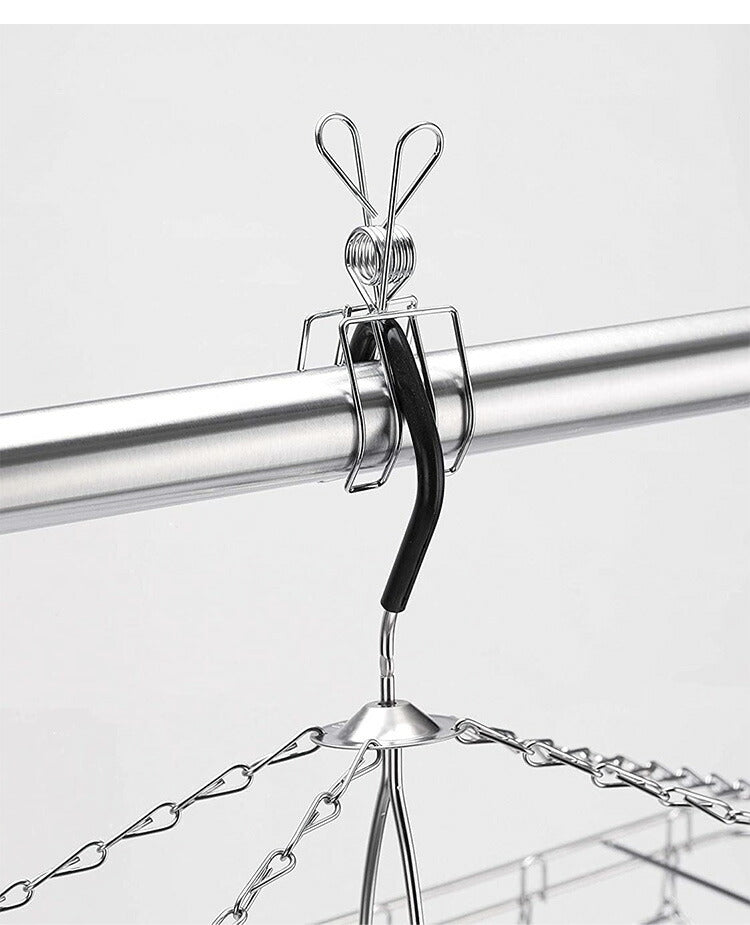 大木製作所 ステンレス 竿ピンチ DX 2P 洗濯物干し ランドリー 収納 シンプル 丈夫 Ohki