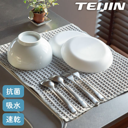 テイジン 日本製 あっちこっち 水切りマット 40×45cm 吸水マット 水切マット 吸水・速乾 マイクロファイバー あっちこっち水切りマット グレー ふきん 帝人 TEIJIN(代引不可)【メール便配送】