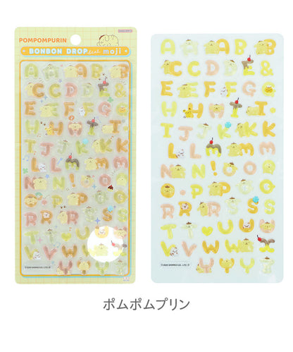 【正規品 新品】サンリオ sanrio ボンボンドロップシール BONBONDROP シール キティ マイメロディ ポチャッコ ポムポムプリン シナモロール クロミ シール交換 ぷっくり 立体 うるつや サンスター文具【メール便配送】