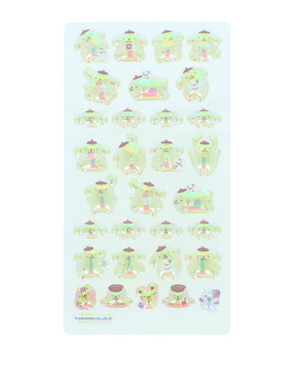 【正規品 新品】サンリオ sanrio ボンボンドロップシール ちゅるきら シール キティ マイメロディ ハンギョドン ポムポムプリン シナモロール クロミ はぴだんぶい シール交換 立体 サンスター文具【メール便配送】
