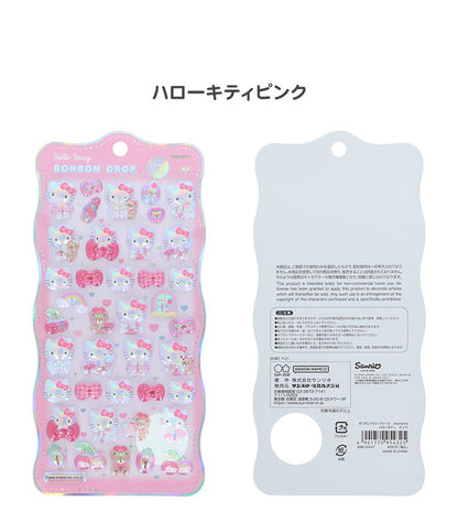 【正規品 新品】サンリオ sanrio ボンボンドロップシール ちゅるきら シール キティ マイメロディ ハンギョドン ポムポムプリン シナモロール クロミ はぴだんぶい シール交換 立体 サンスター文具【メール便配送】