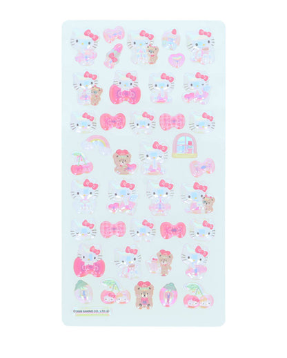 【正規品 新品】サンリオ sanrio ボンボンドロップシール ちゅるきら シール キティ マイメロディ ハンギョドン ポムポムプリン シナモロール クロミ はぴだんぶい シール交換 立体 サンスター文具【メール便配送】