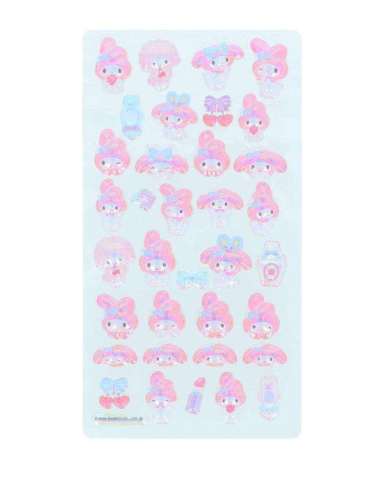 【正規品 新品】サンリオ sanrio ボンボンドロップシール ちゅるきら シール キティ マイメロディ ハンギョドン ポムポムプリン シナモロール クロミ はぴだんぶい シール交換 立体 サンスター文具【メール便配送】