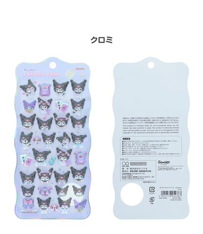 【正規品 新品】サンリオ sanrio ボンボンドロップシール ちゅるきら シール キティ マイメロディ ハンギョドン ポムポムプリン シナモロール クロミ はぴだんぶい シール交換 立体 サンスター文具【メール便配送】
