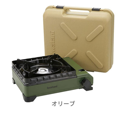 Iwatani イワタニ タフまる 焼肉プレート付き 2点セット カセットコンロ カセットフー CB-ODX-1 オリーブ ブラック キャンプ アウトドア BBQコンロ バーベキューコンロ 防災