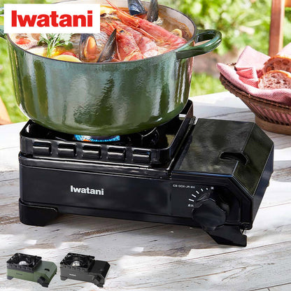Iwatani イワタニ カセットコンロ カセットフー タフまるジュニア タフまるJr. CB-ODX-JR オリーブ ブラック キャンプ アウトドア BBQコンロ バーベキューコンロ 防災 プレート別売り