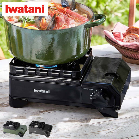 Iwatani イワタニ カセットコンロ カセットフー タフまるジュニア タフまるJr. CB-ODX-JR オリーブ ブラック キャンプ アウトドア BBQコンロ バーベキューコンロ 防災 プレート別売り