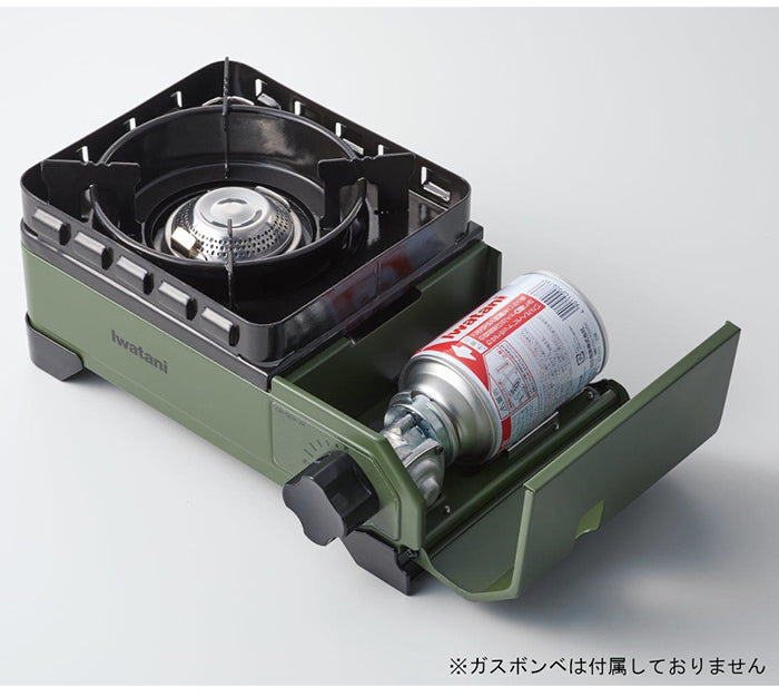Iwatani イワタニ カセットコンロ カセットフー タフまるジュニア タフまるJr. CB-ODX-JR オリーブ ブラック キャンプ アウトドア BBQコンロ バーベキューコンロ 防災 プレート別売り