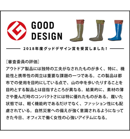 携帯するブーツ ポケブー pokeboo 軽くてコンパクト 丸めてたためる 完全防水 専用バッグ付き 軽量 折りたたみ レインブーツ 長靴 メンズ レディース 長靴 雨具 レインウェア アトム ATOM おしゃれ
