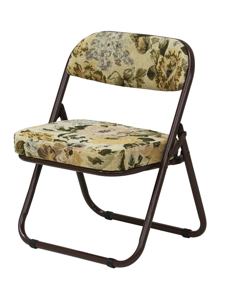 高座椅子 軽くて折りたためる高座椅子 2脚セット 折りたたみ可 座椅子 和座椅子 いす チェア ゴブラン柄(代引不可)