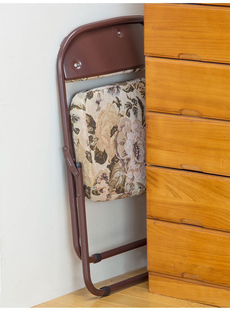 高座椅子 軽くて折りたためる高座椅子 4脚セット 折りたたみ可 座椅子 和座椅子 いす チェア ゴブラン柄(代引不可)