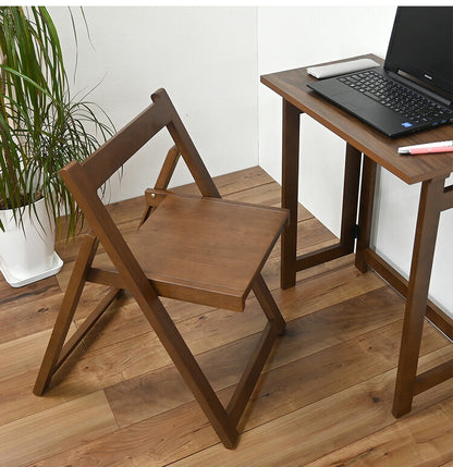 折りたたみチェア チェア 作業チェア 作業椅子 折りたたみ 収納らくらく 簡単収納 ブラウン 寝室 リビング 在宅ワーク リモート 幅44cm 奥行54cm 高さ69.5cm 座面までの高さ43cm 折り畳み式(代引不可)