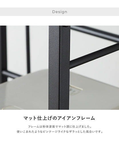 レンジラック コンセント ロータイプ ハイタイプ 高さ83 高さ160 幅55 スライド棚 アイアン 大型レンジ対応 おしゃれ キッチン シンプル レンジ台 レンジボード キッチンラック キッチン収納 ラック 収納 食器棚 キッチンボード