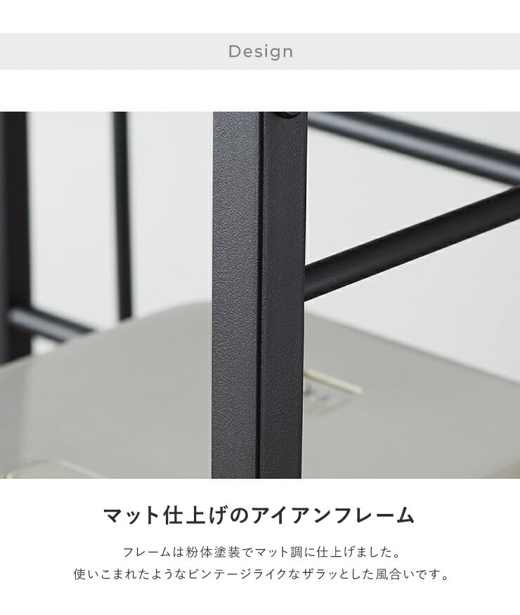 レンジラック コンセント ロータイプ 幅55 高さ83 スライド棚 アイアン 大型レンジ対応 おしゃれ 北欧 キッチン シンプル スリム レンジ台 レンジボード キッチンラック キッチン収納 ラック 収納 ゴミ箱 食器棚 キッチンボード