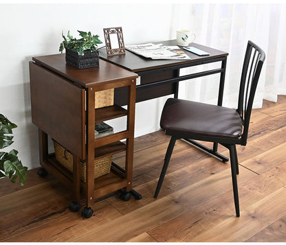 片バタフライワゴン 高さ70cm 高さ調整可能 キャスター付き ナチュラル シンプル 天然木 キッチン デスク周り おしゃれ モダン(代引不可)