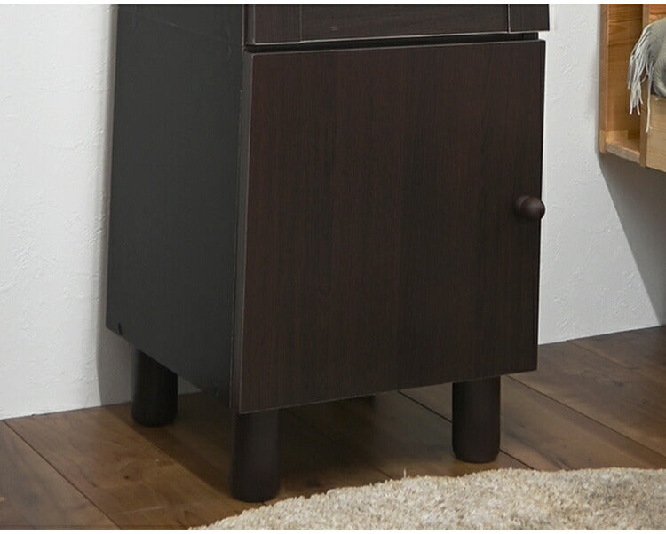 スタイルミラー付きスリムラック ミラー付き収納 収納棚 小物入れ ストッカー 鏡付き ミラーラック 収納ラック 寝室 リビング 全身鏡 鏡付き収納 扉付き収納 姿見 幅39 小物収納 ミラー付きラック(代引不可)