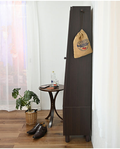 スタイルミラー付きスリムラック ミラー付き収納 収納棚 小物入れ ストッカー 鏡付き ミラーラック 収納ラック 寝室 リビング 全身鏡 鏡付き収納 扉付き収納 姿見 幅39 小物収納 ミラー付きラック(代引不可)