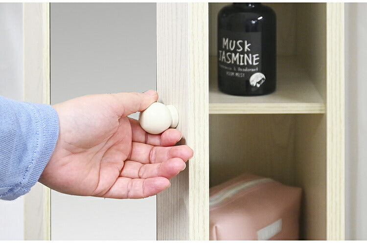 スタイルミラー付きスリムラック ミラー付き収納 収納棚 小物入れ ストッカー 鏡付き ミラーラック 収納ラック 寝室 リビング 全身鏡 鏡付き収納 扉付き収納 姿見 幅39 小物収納 ミラー付きラック(代引不可)