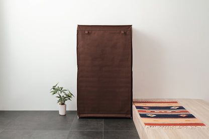 シューズラック 6段 スリム 幅60cm 省スペース 最大18足 不織布カバー付 撥水 可動棚 軽量 薄型 組立簡単 工具不要 シンプル ブラウン ロールアップ式カバー シューズボックス 下駄箱 靴入れ 玄関収納