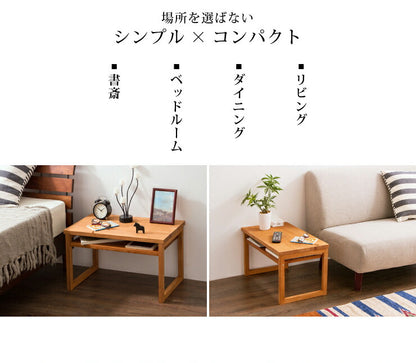 テーブル デスク 天然木 デスク 天然木 TD-6070N 日本製 シンプル パソコンデスク ワーキングテーブル 作業机(代引不可)