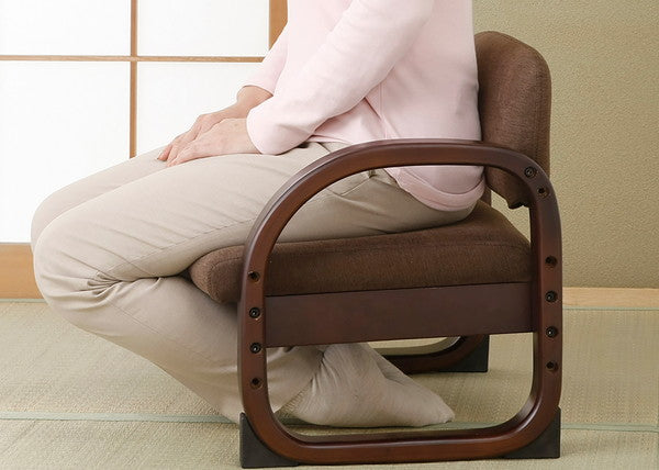 座椅子 天然木立ち座り楽ちん座椅子 和座楽 和風 正座いす 和座椅子 天然木 立ち座り楽ちん 座椅子 1脚 民泊 いす 座いす チェア(代引不可)